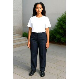 Chicos 3 Short US Size XL 14  Dark Gray Pants Faux Welt Pockets Flat Front